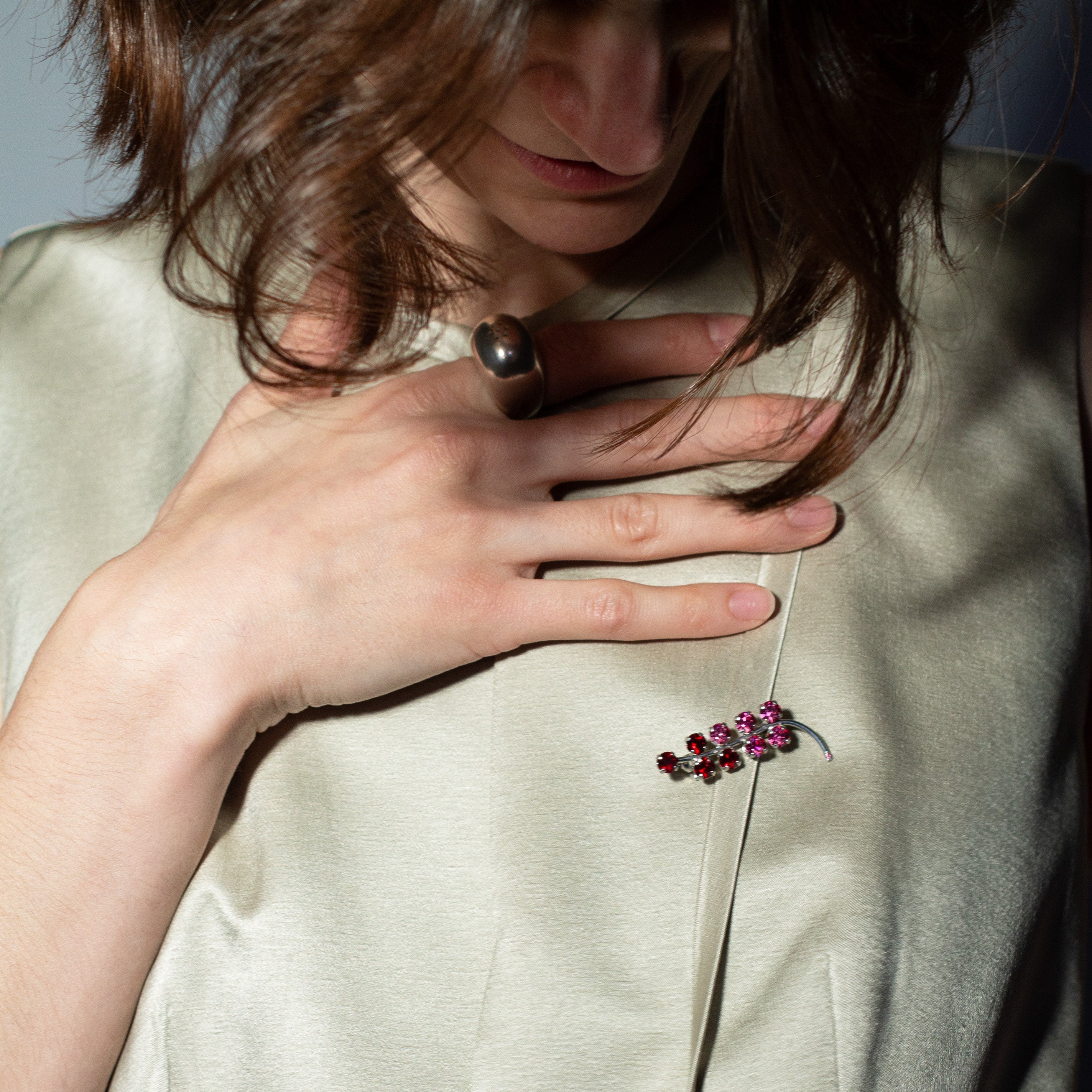 Rose Sprig of Hope Pin