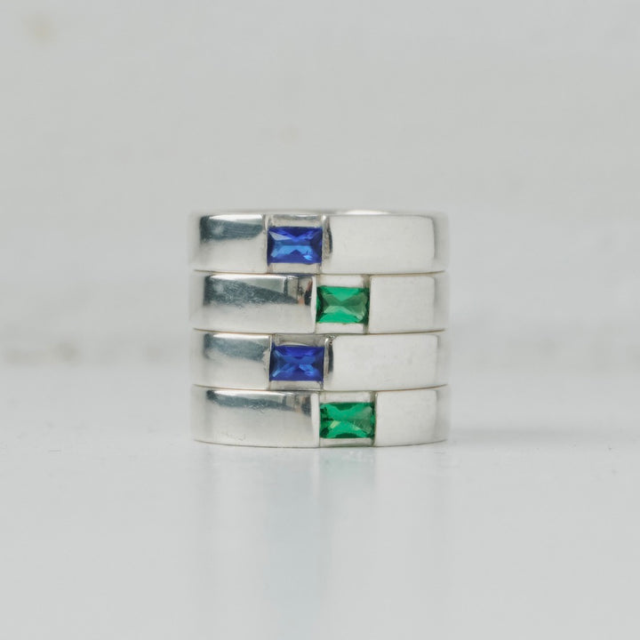 Blue Deco Stacking Ring