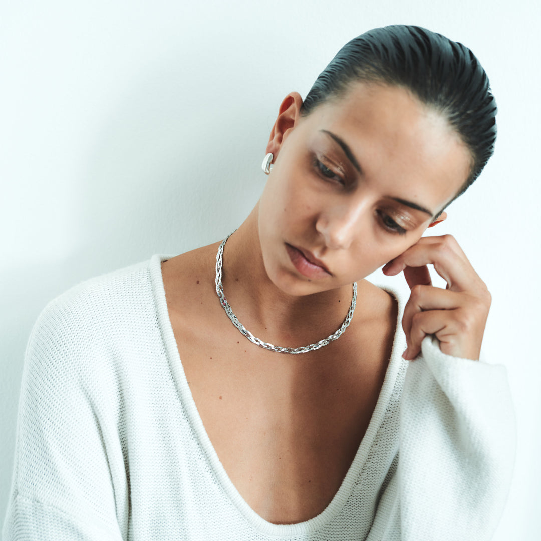 Woven S-Link Chain Necklace