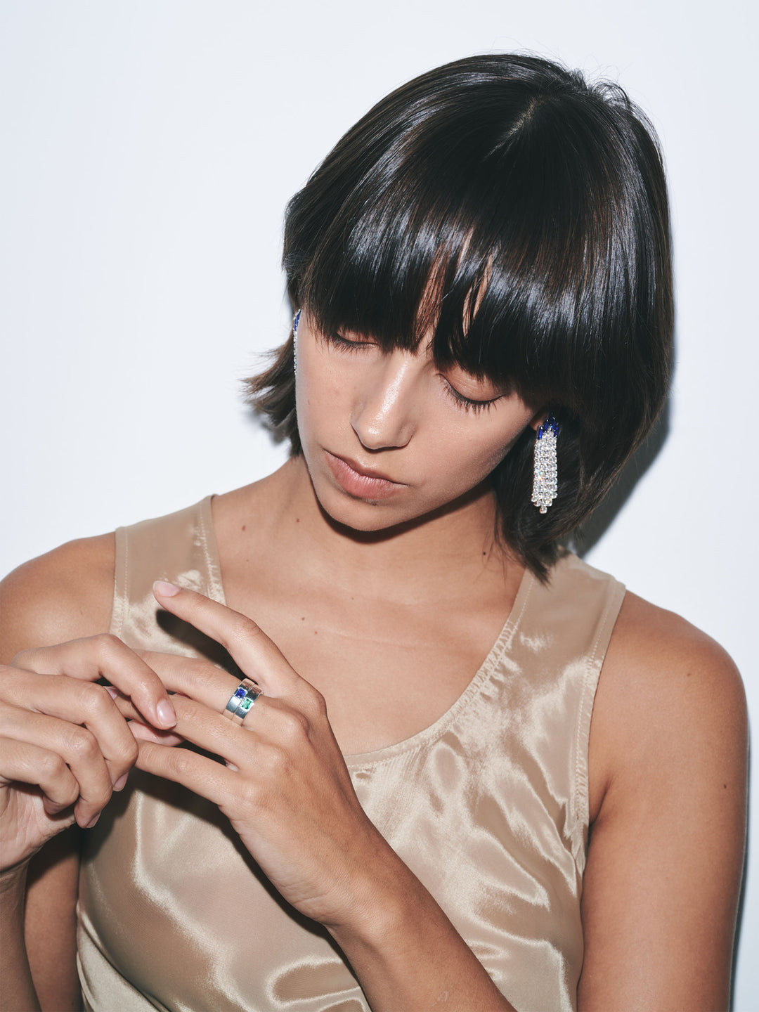 Blue Deco Stacking Ring