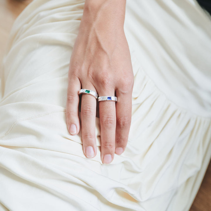 Blue Deco Stacking Ring