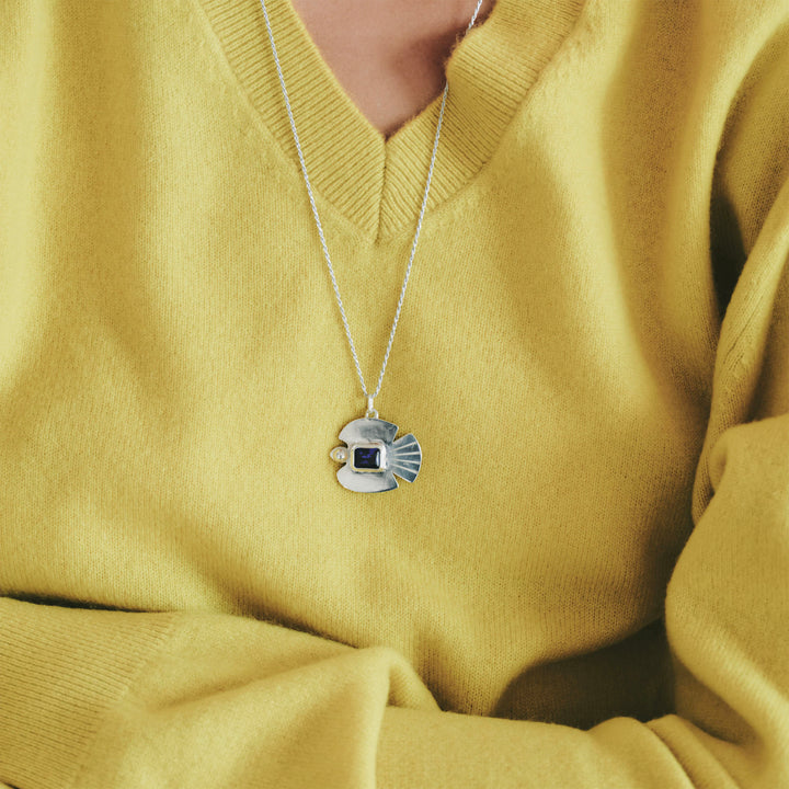 Silver Angel Dove Pendant
