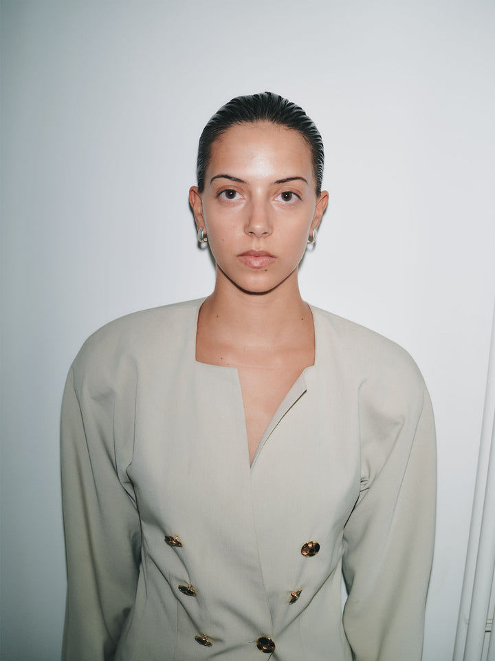 Silver Stepped Earrings