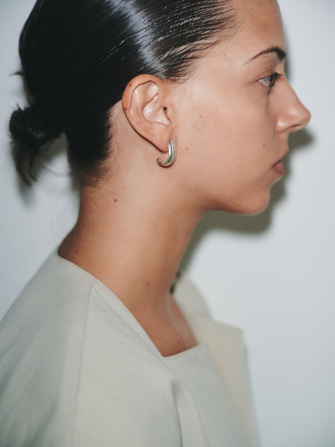 Silver Stepped Earrings
