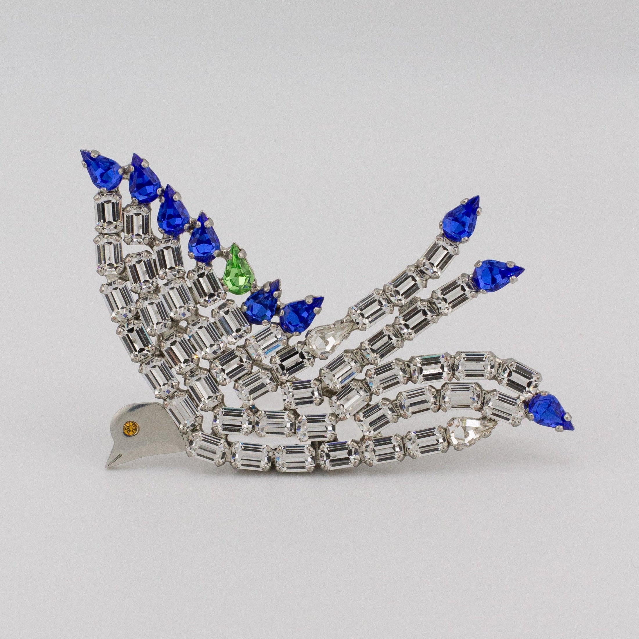 Sapphire Dove Brooch