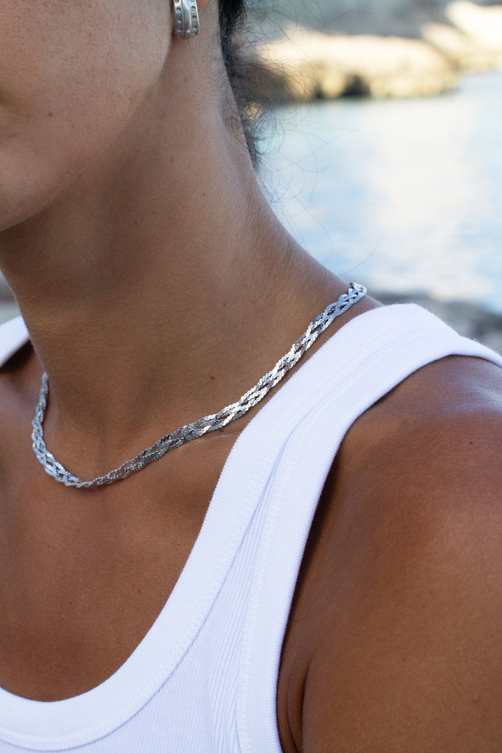 Woven S-Link Chain Necklace