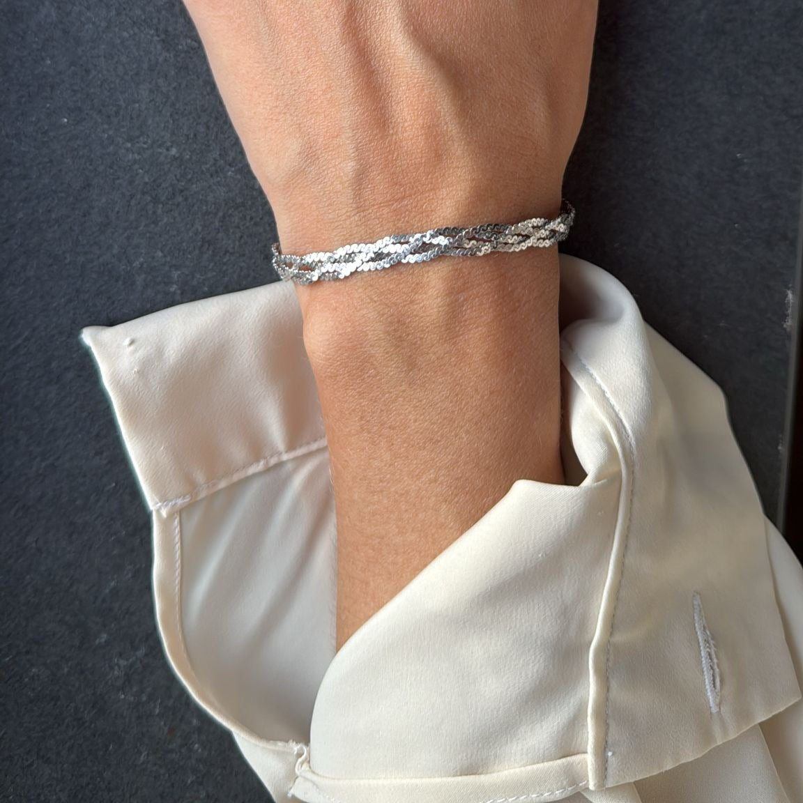 Chain Woven S-Link Bracelet