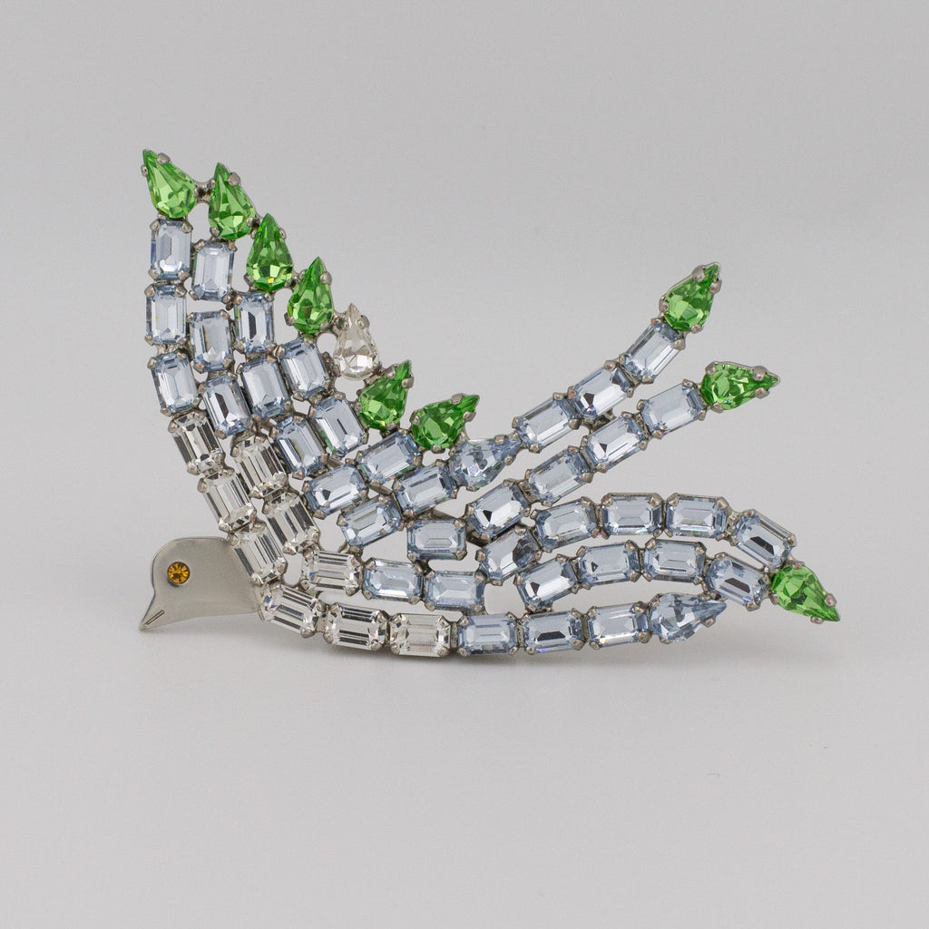 Sky Blue Dove Brooch