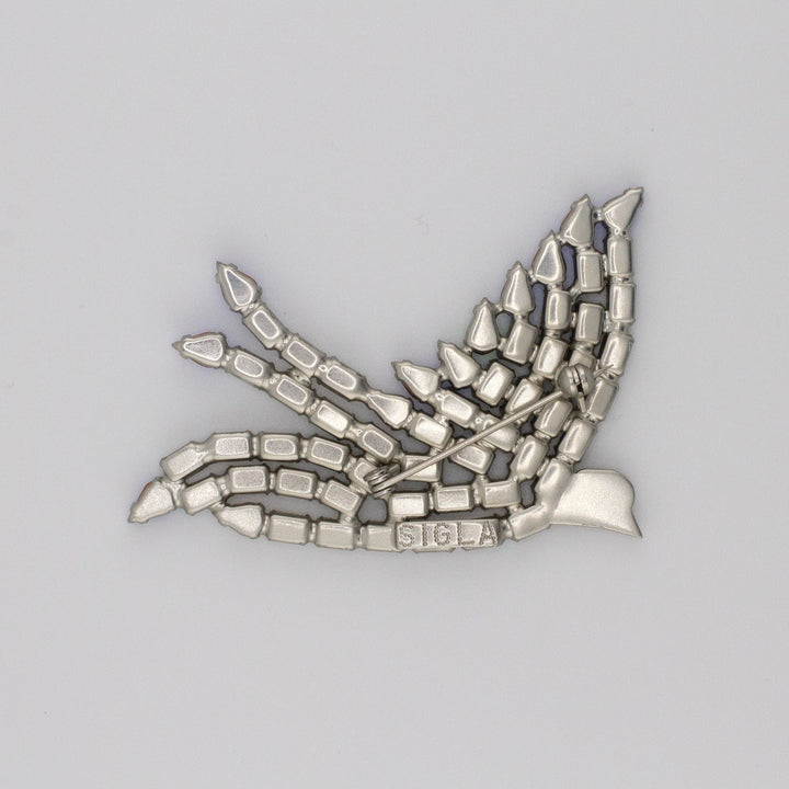 Rose Dove Brooch