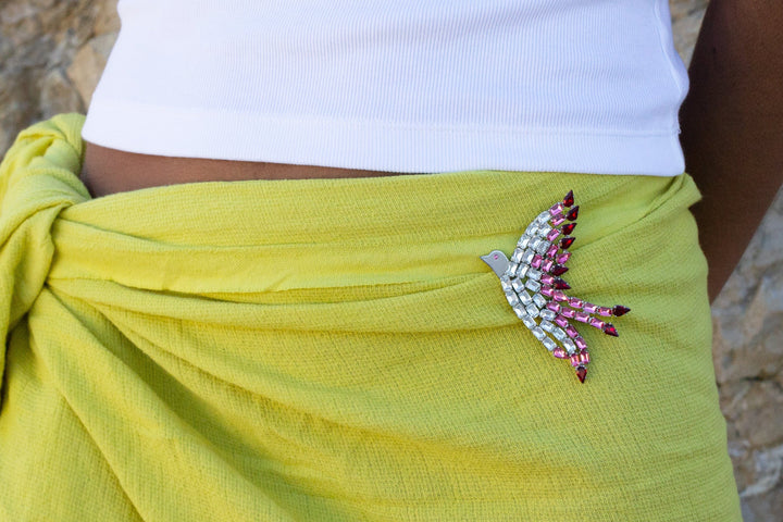 Rose Dove Brooch