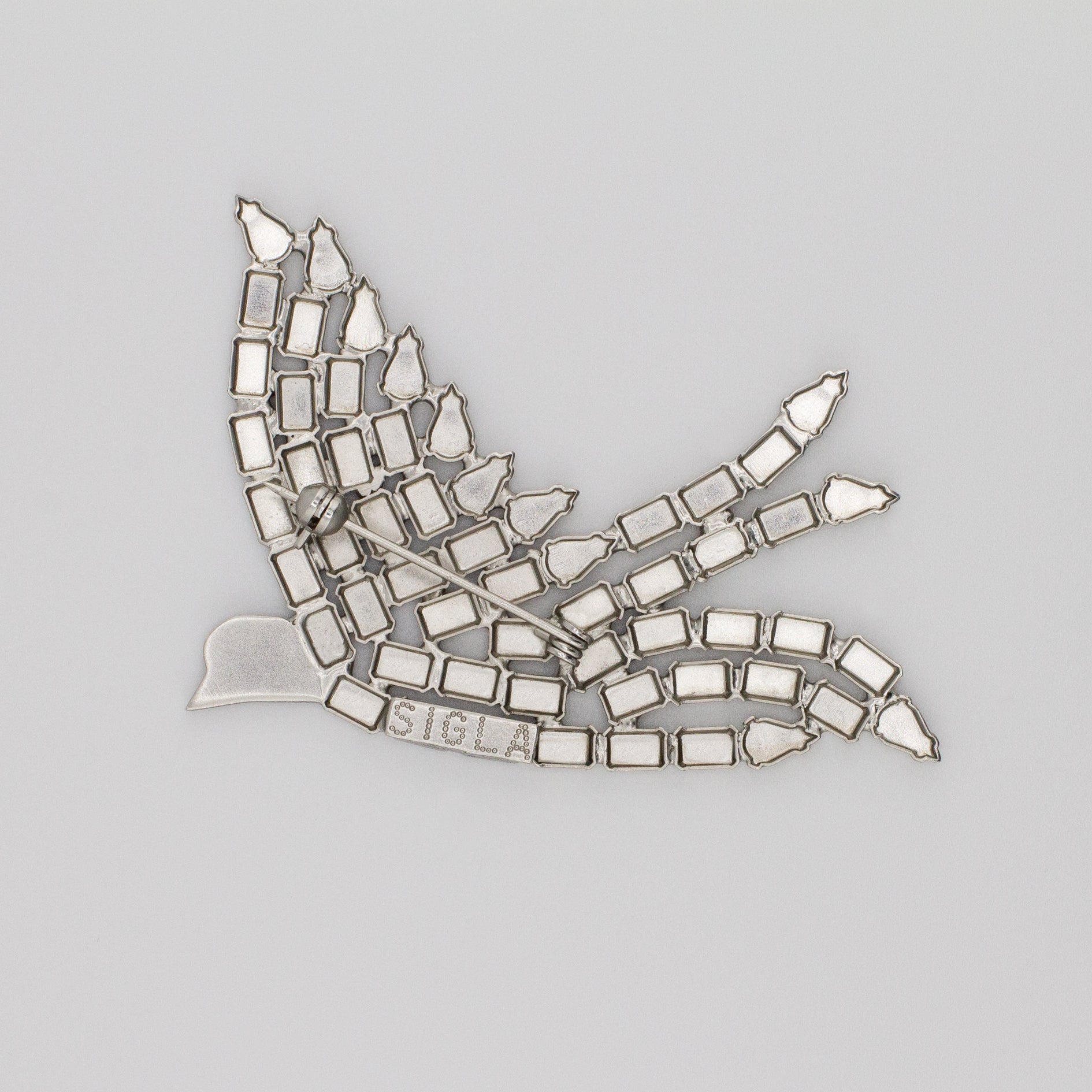 Dove Brooch in Reverse