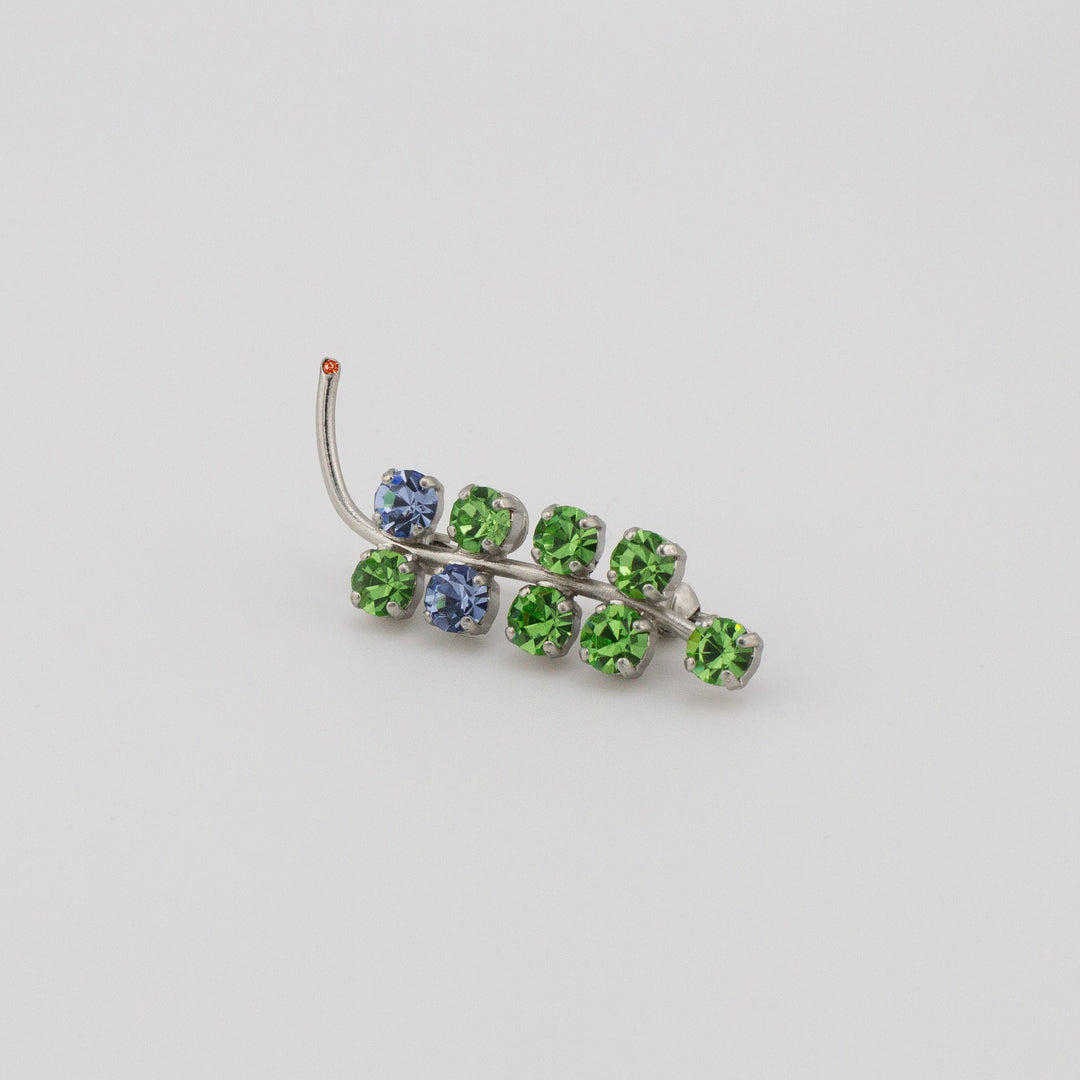 Peridot Sprig of Hope Brooch