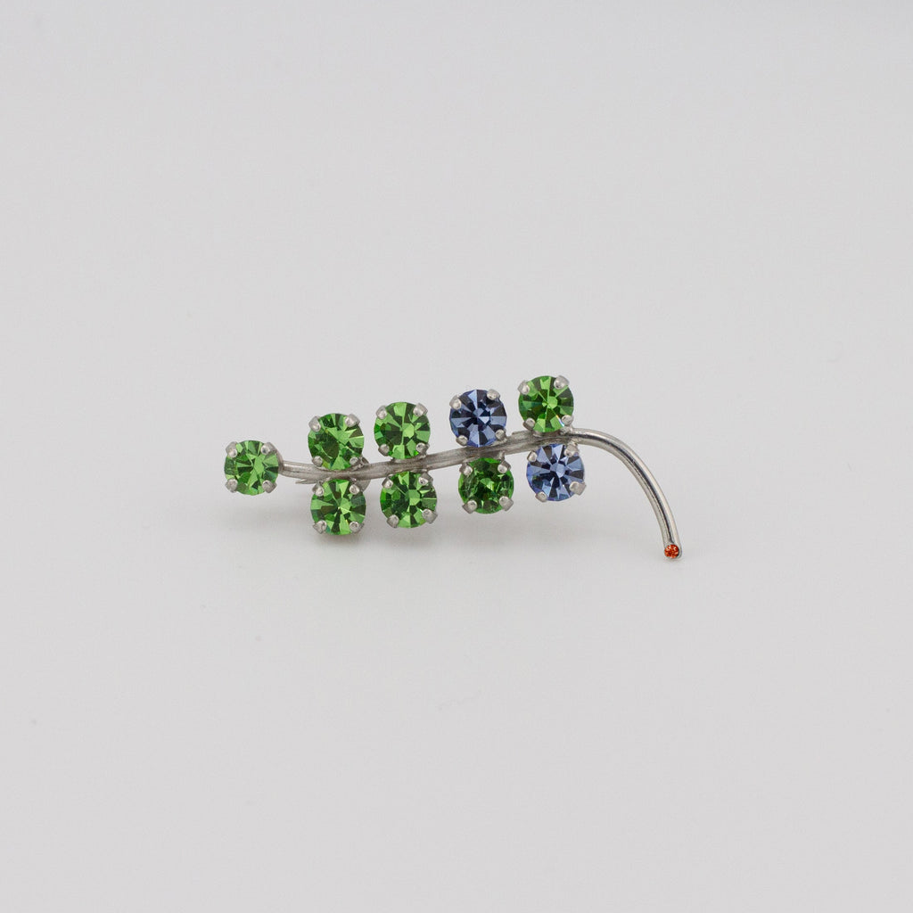 Peridot Sprig of Hope Pin