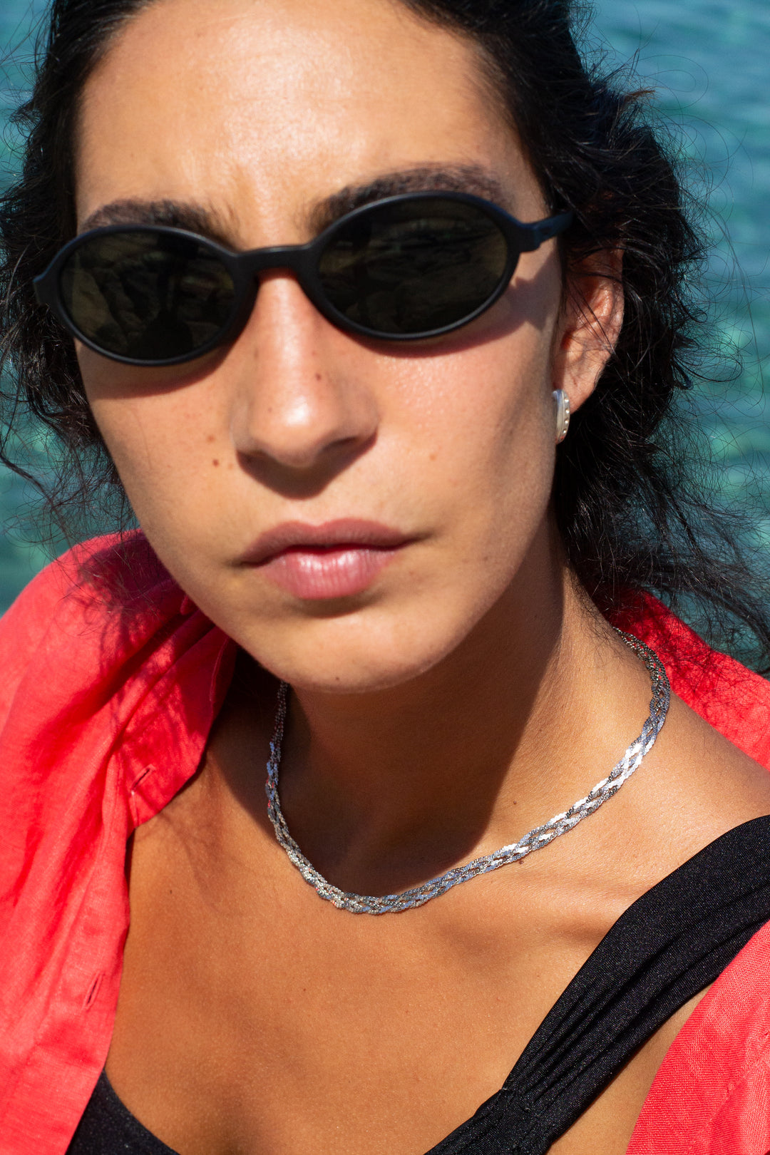 Woven S-Link Chain Necklace