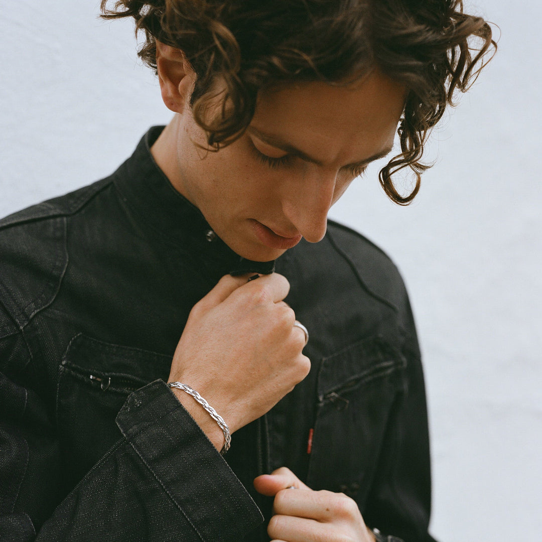 Woven S-Link Chain Bracelet