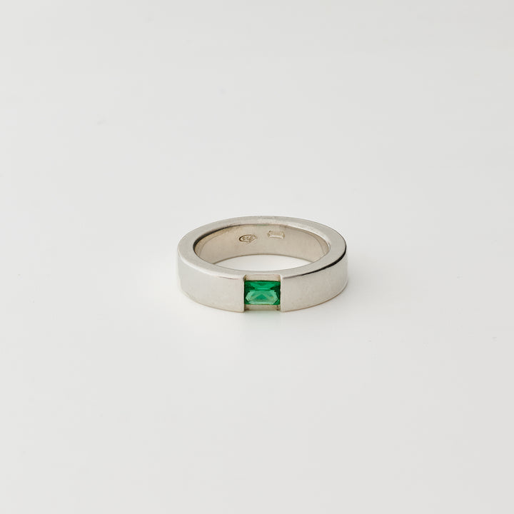 Green Deco Stacking Ring