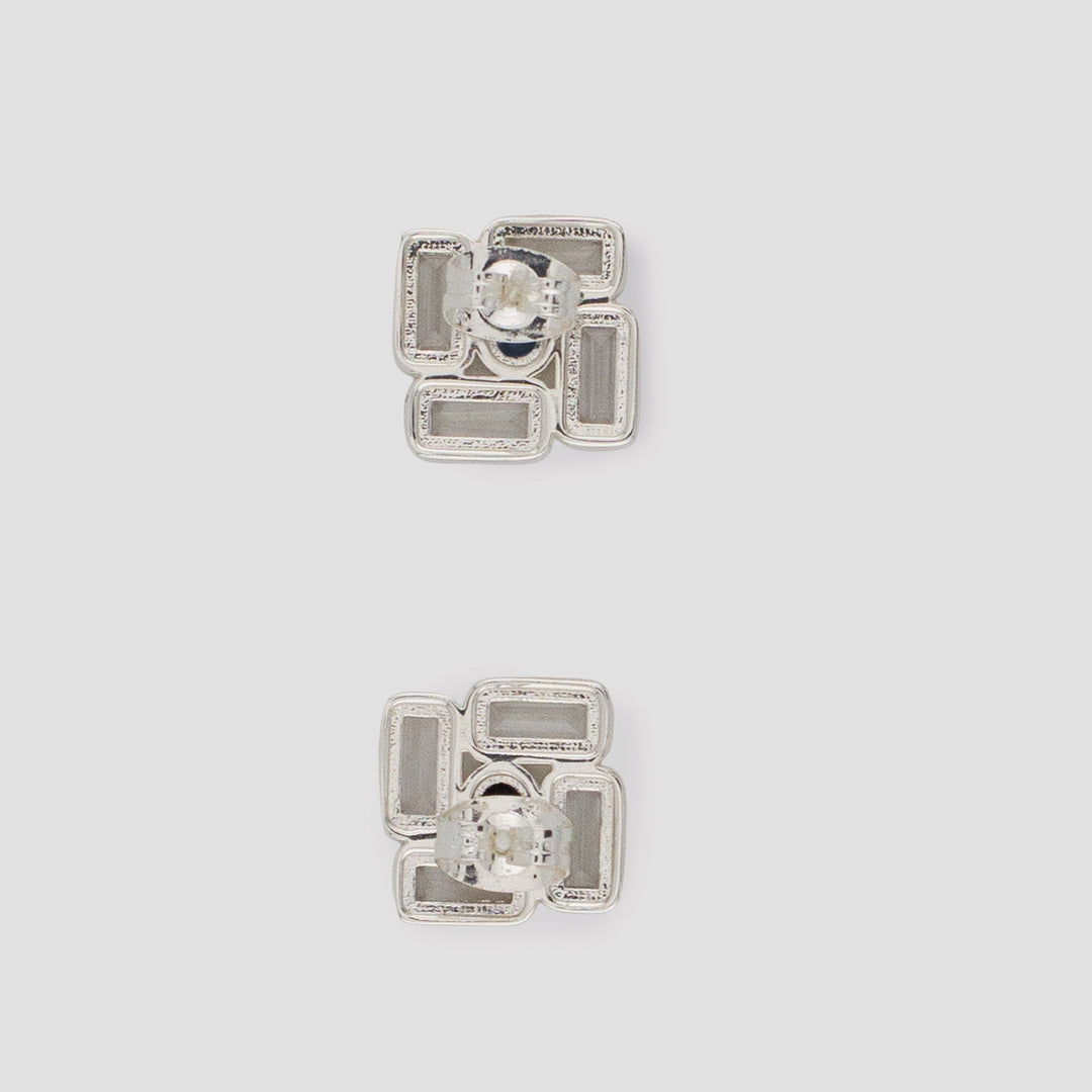 Cobalt Deco Studs