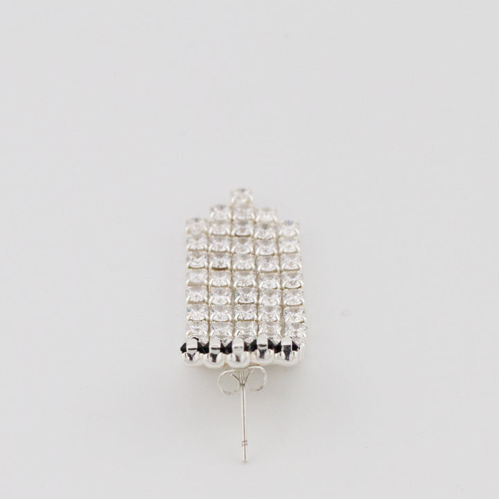Black Deco Curtain Earrings
