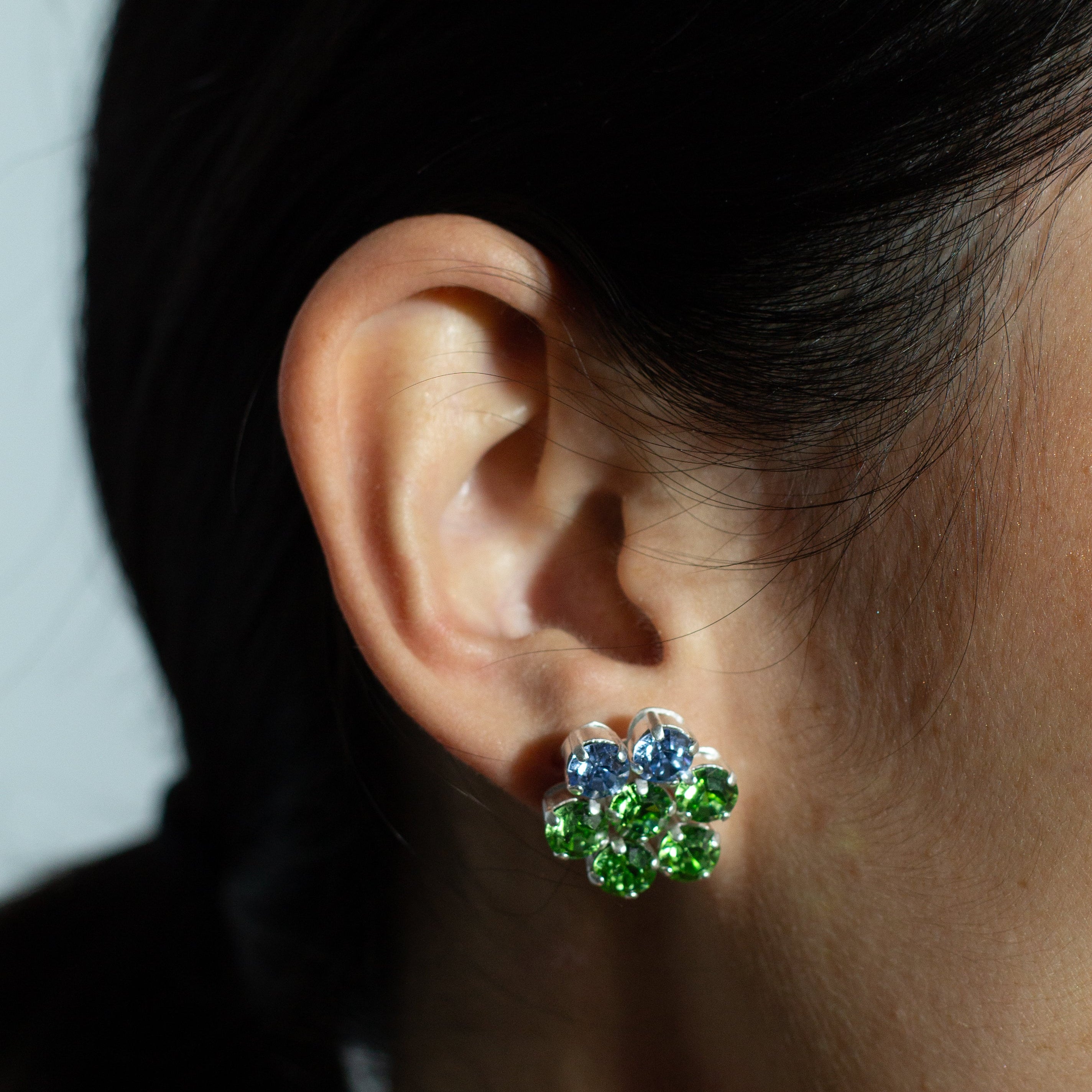 Peridot Bloom Earrings