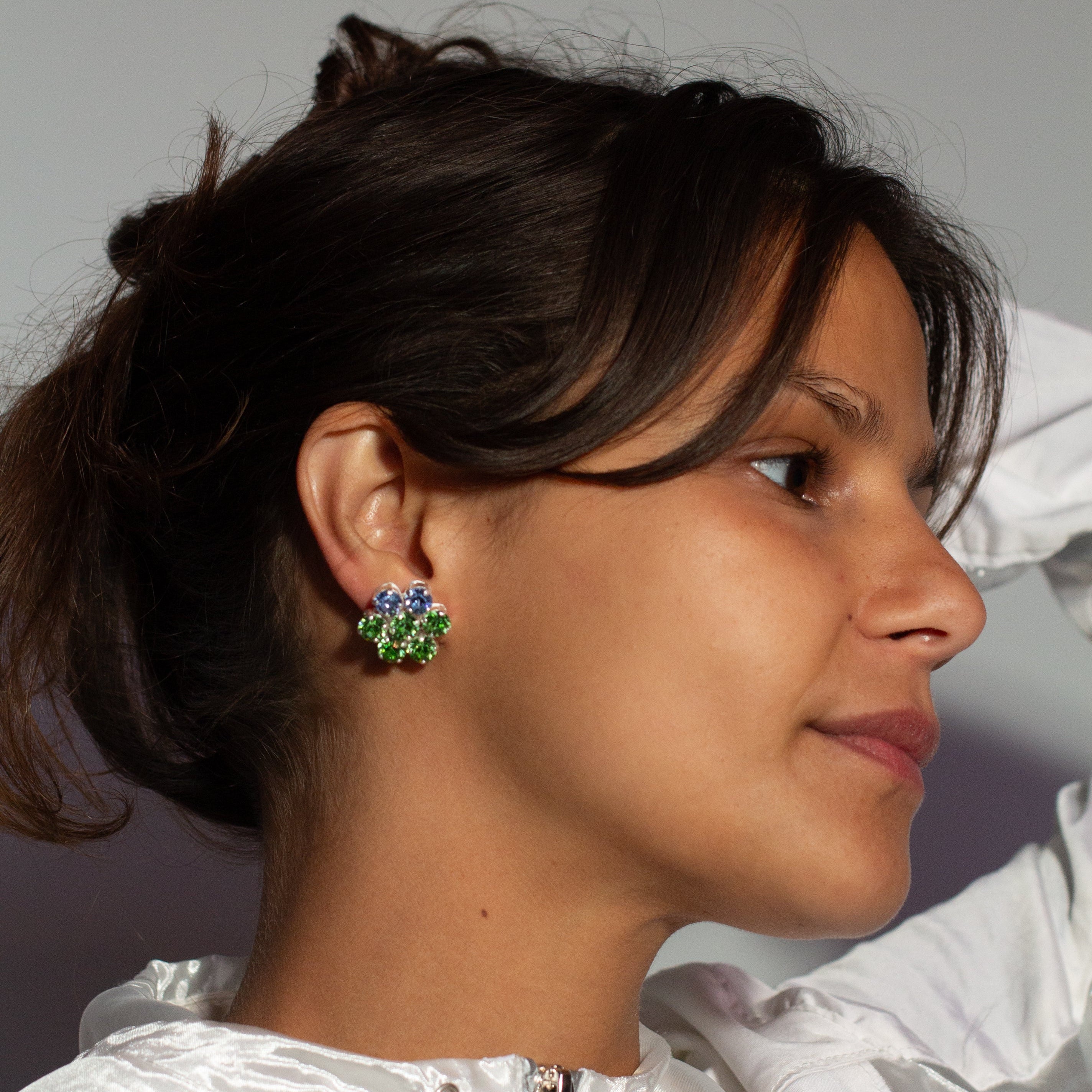 Peridot Bloom Earrings