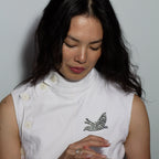 Dove Brooch in Reverse