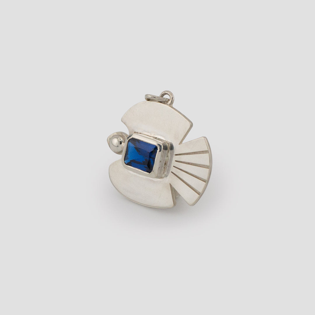 Silver Angel Dove Pendant