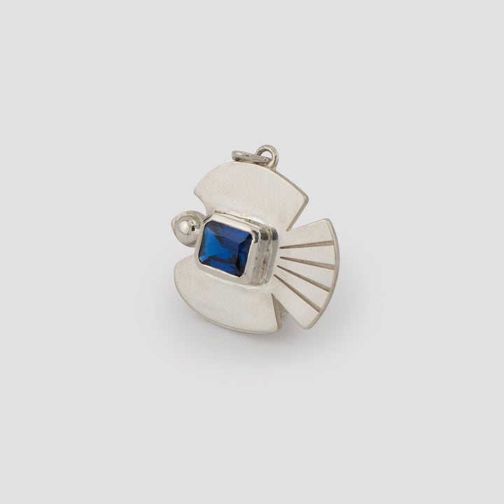 Silver Angel Dove Pendant