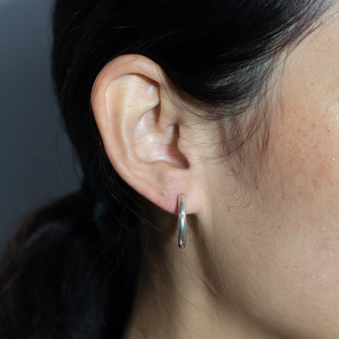 Core Silver Hoops