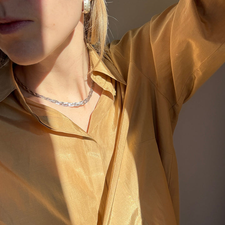 Woven S-Link Chain Necklace