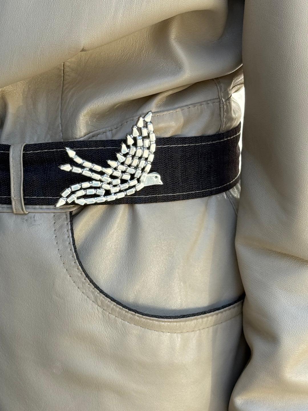 Dove Brooch in Reverse