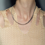 SIGLA-Link Chain Necklace /Woven