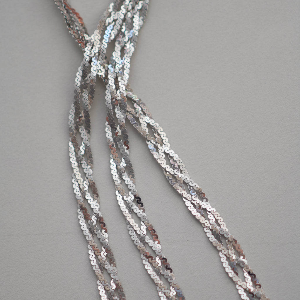 SIGLA-Link Chain Necklace /Woven