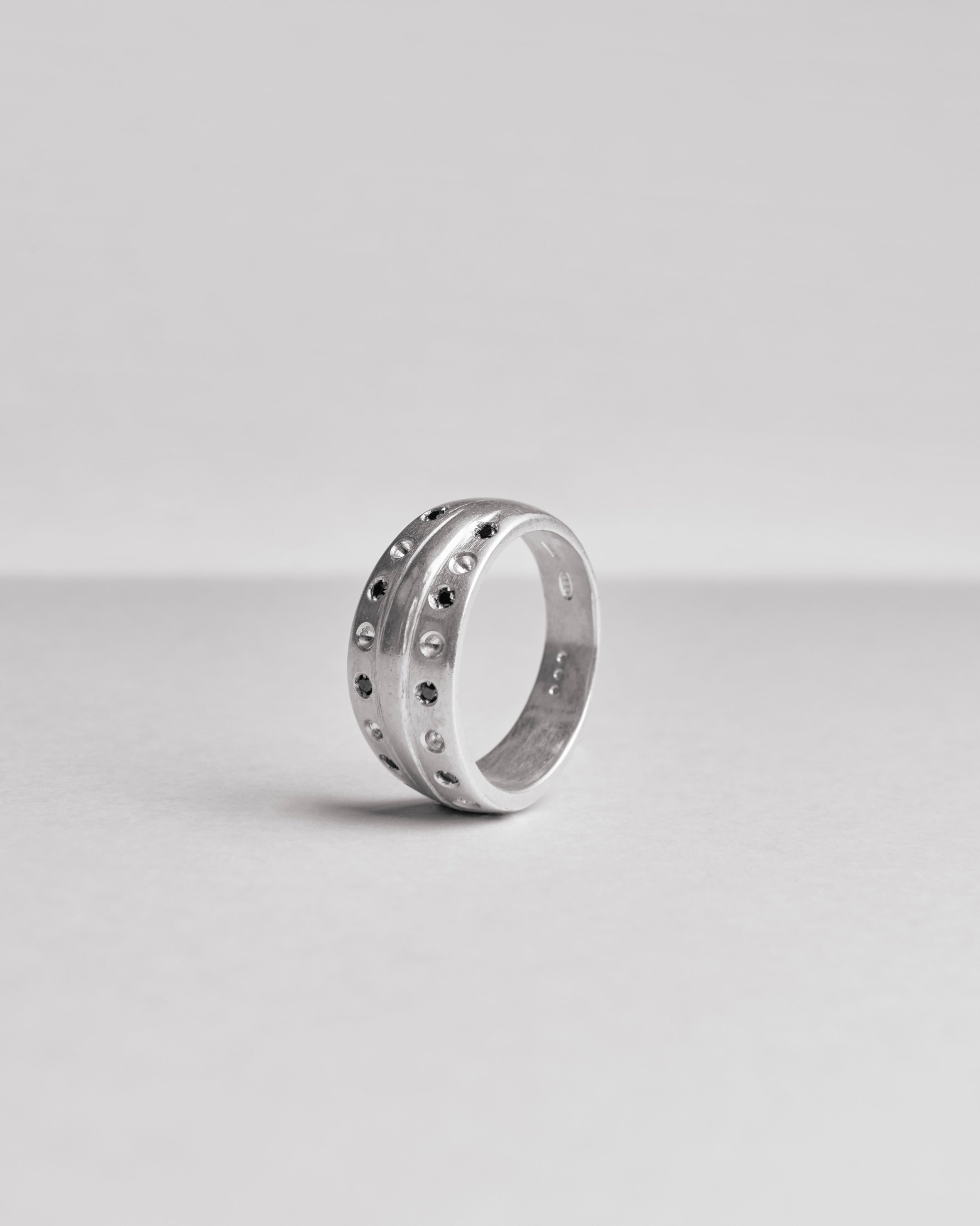 Core Ring w/ Black Stones