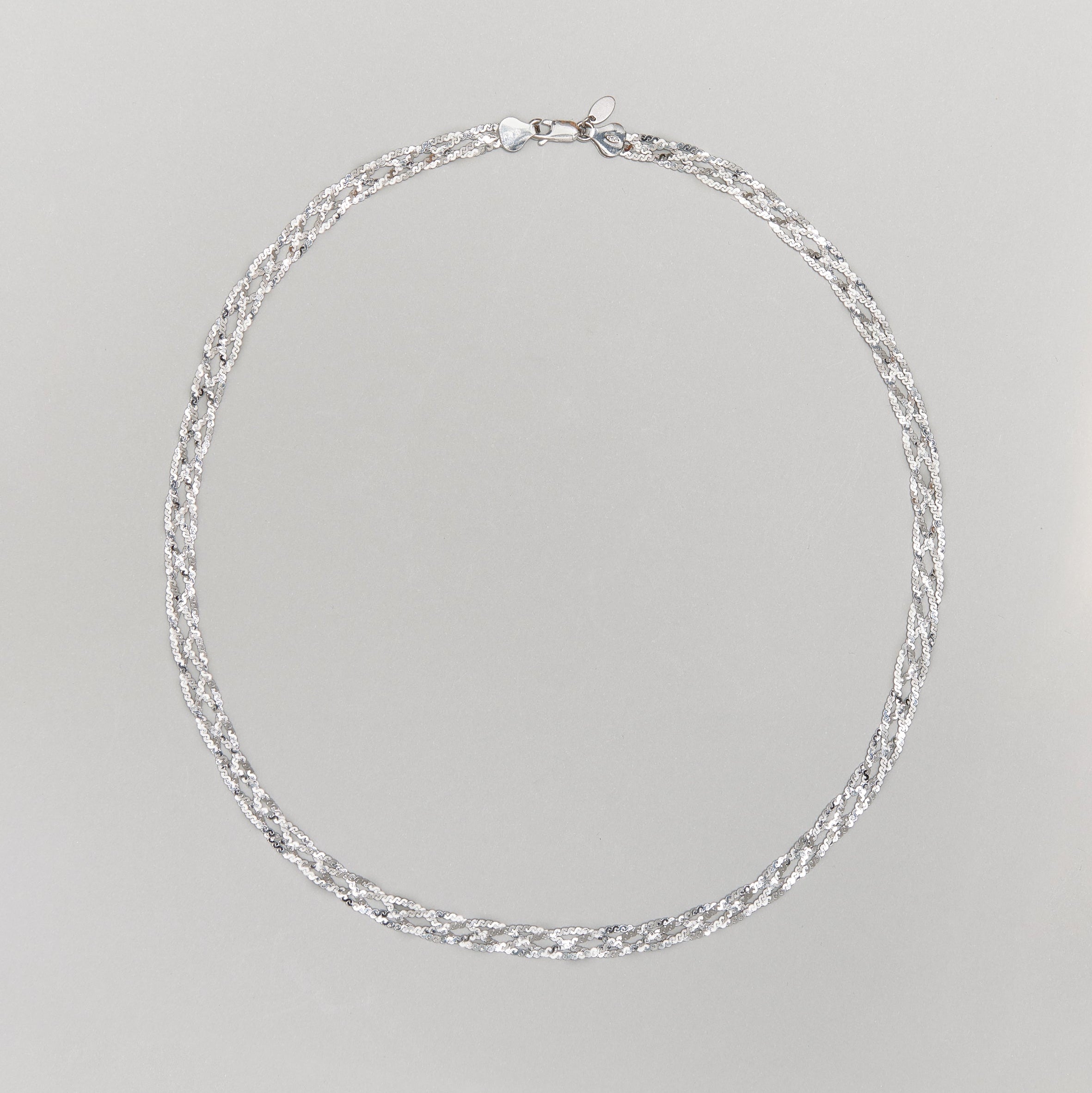 Woven S-Link Chain Necklace