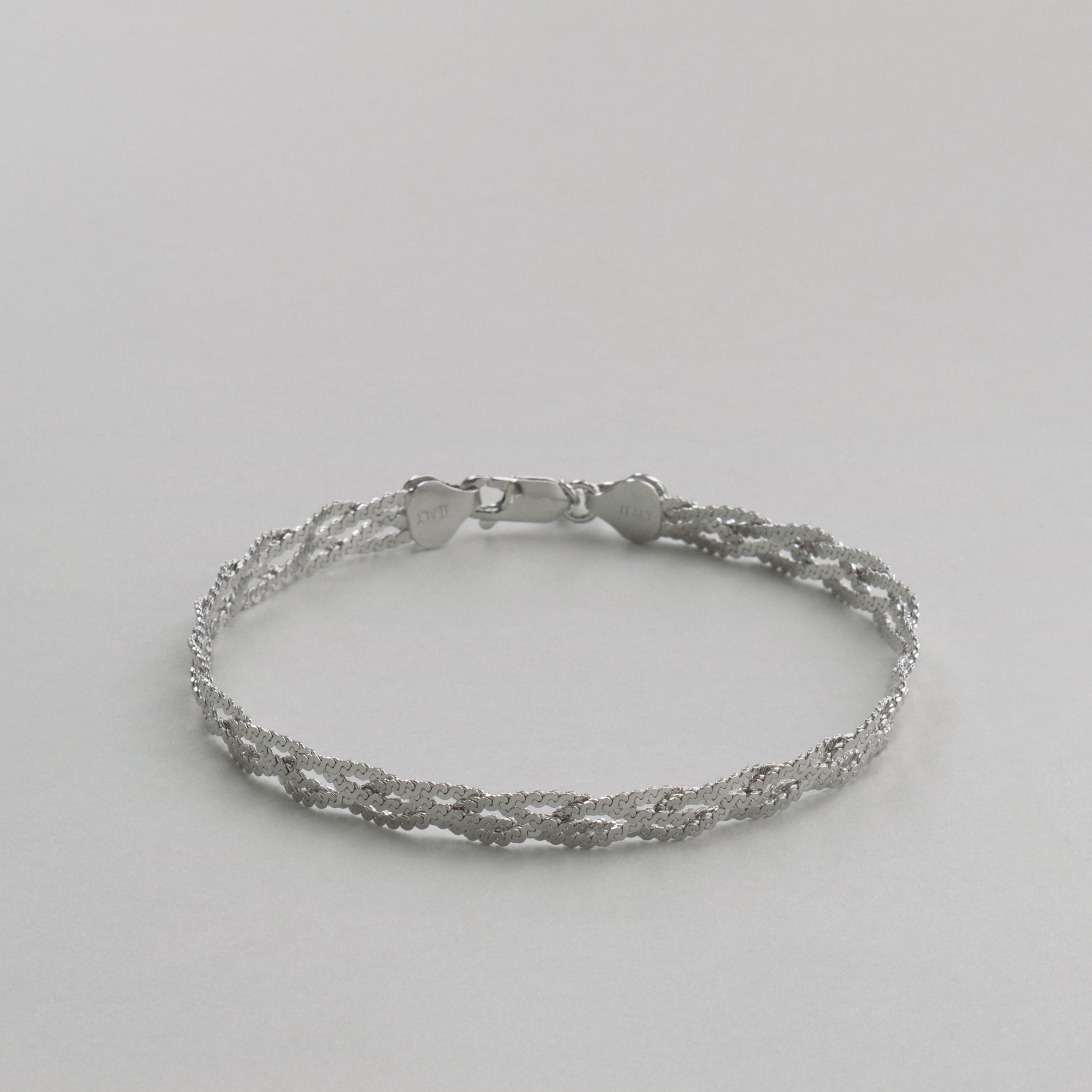 Woven S-Link Chain Bracelet