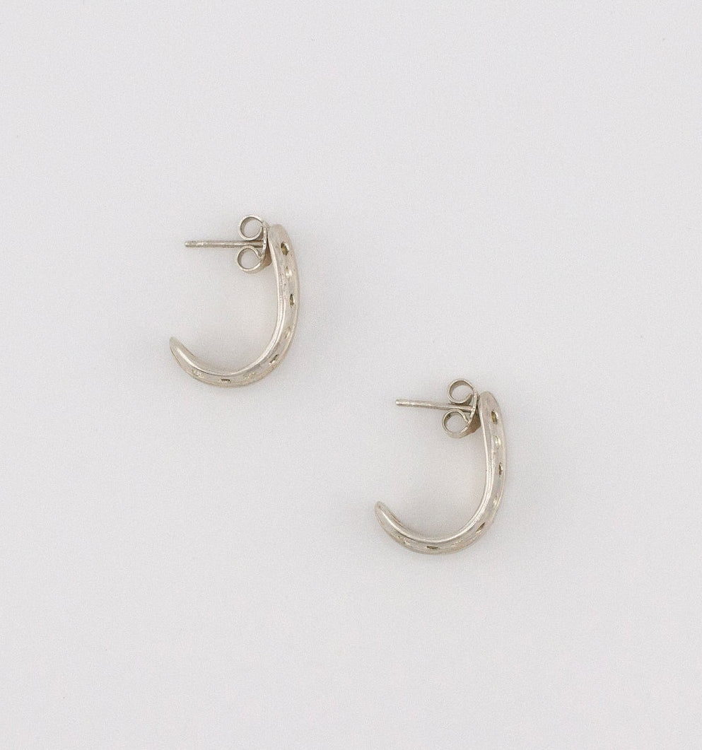 CORE Scoop Earrings w/ Alternating Stones