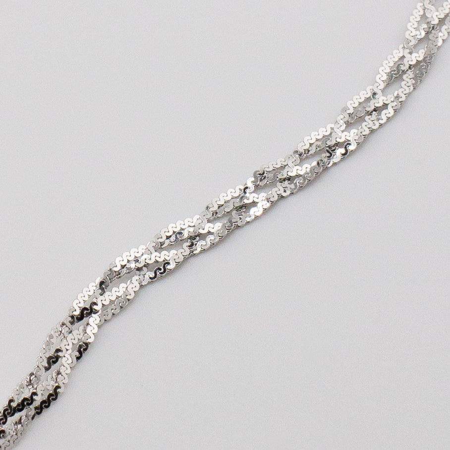 SIGLA-Link Chain Necklace /Woven