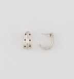 CORE Scoop Earrings w/ Alternating Stones