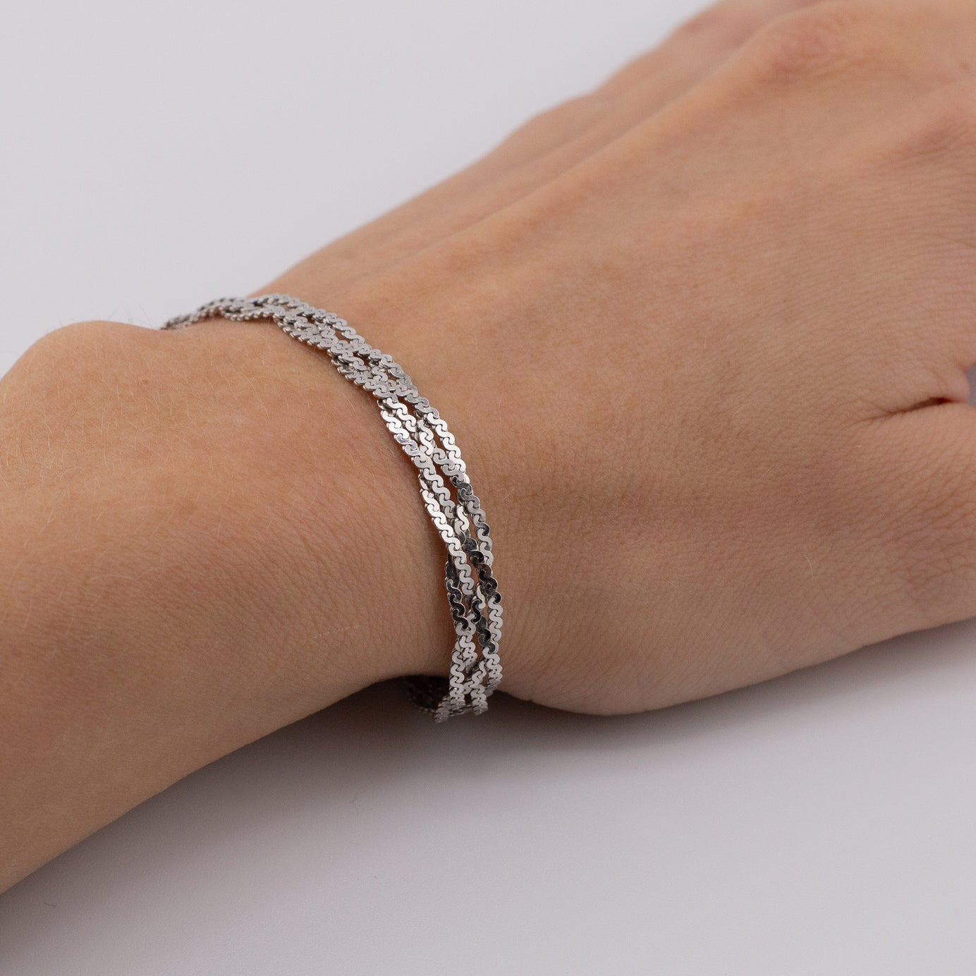 SIGLA-Link Chain Bracelet /Woven