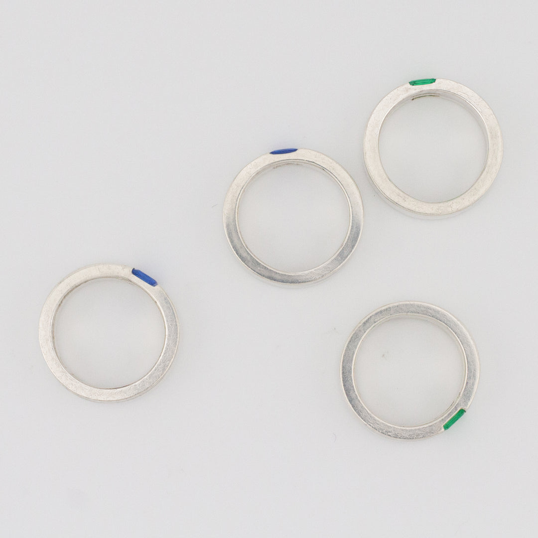 Blue Deco Stacking Ring