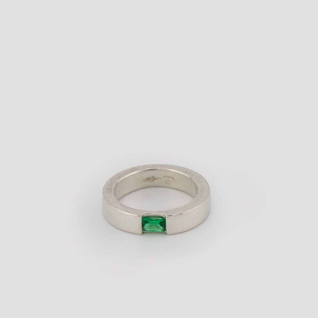 Green Deco Stacking Ring