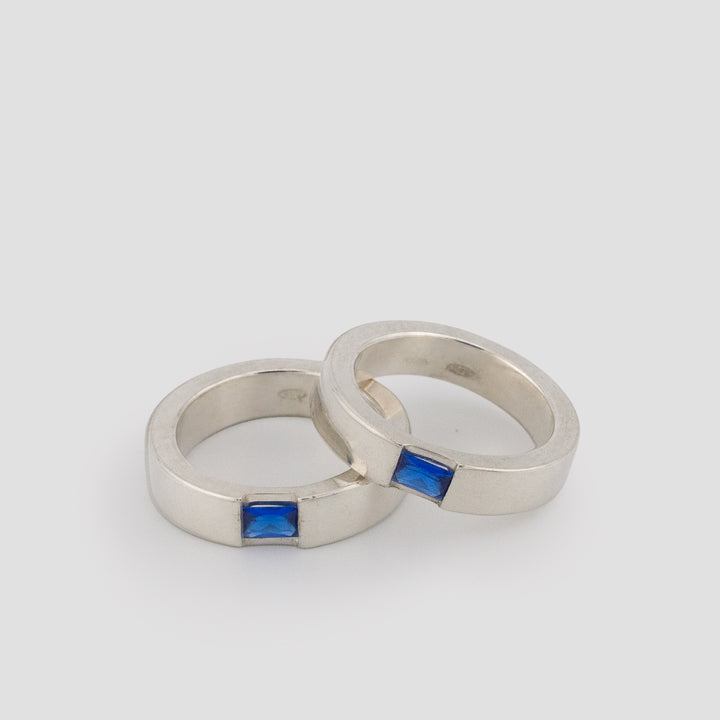 Blue Deco Stacking Ring