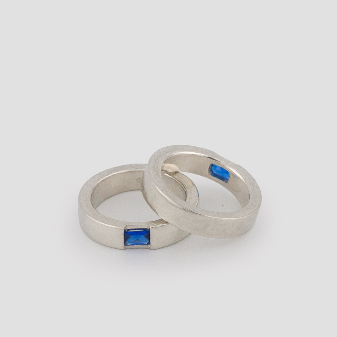 Blue Deco Stacking Ring