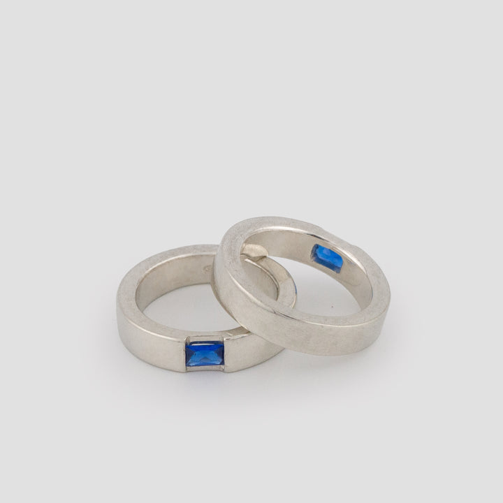 Blue Deco Stacking Ring