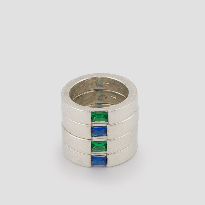 Blue Deco Stacking Ring
