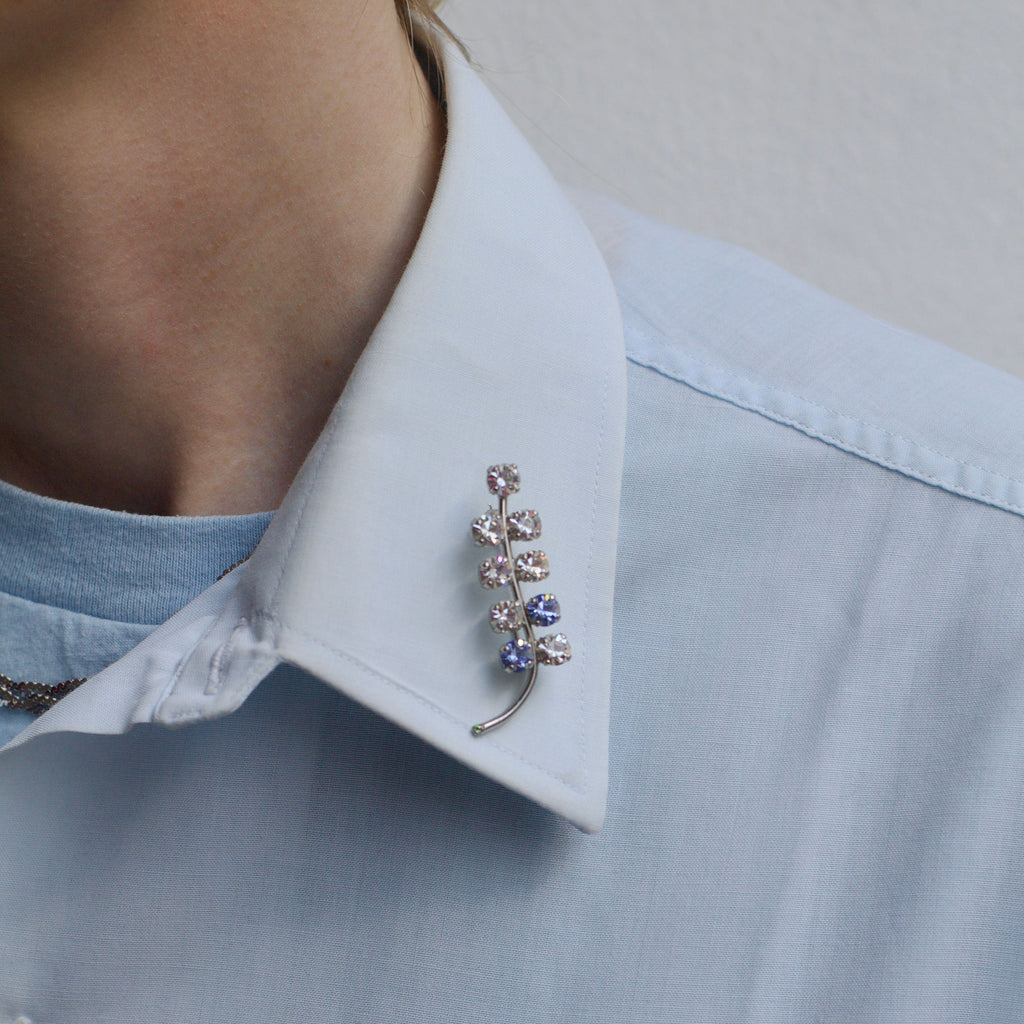 Crystal Sprig of Hope Pin
