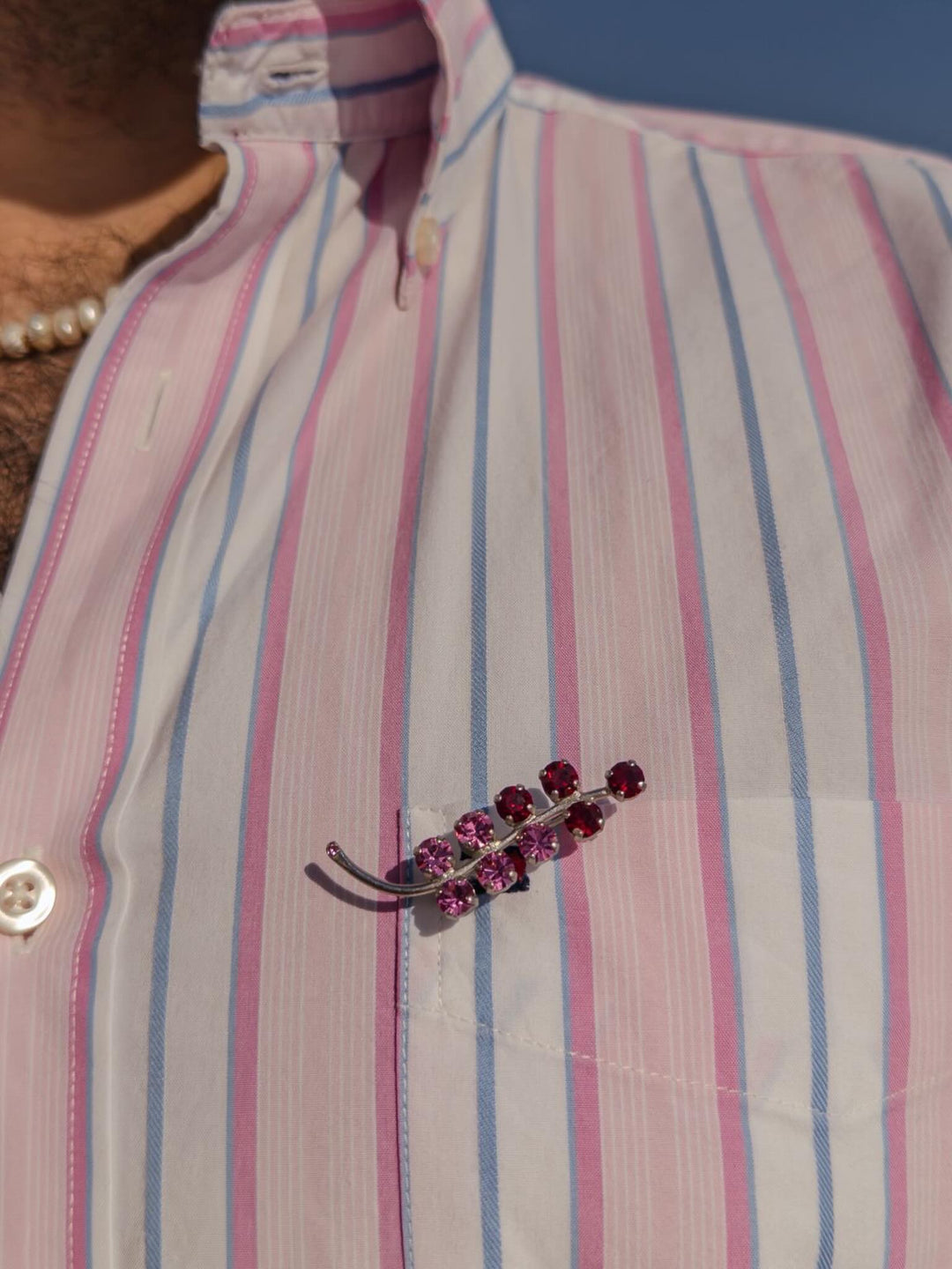 Rose Sprig of Hope Brooch